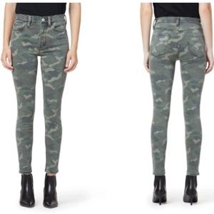 {Hudson Los Angeles} Barbara High Waist Super Skinny Jeans- Camo-Size 27